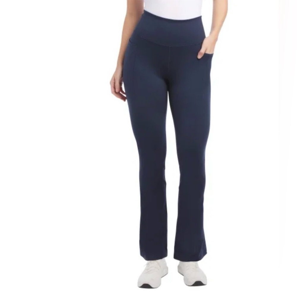 NWT Jockey Women’s Navy Blue Flare Yoga Pants Joggers